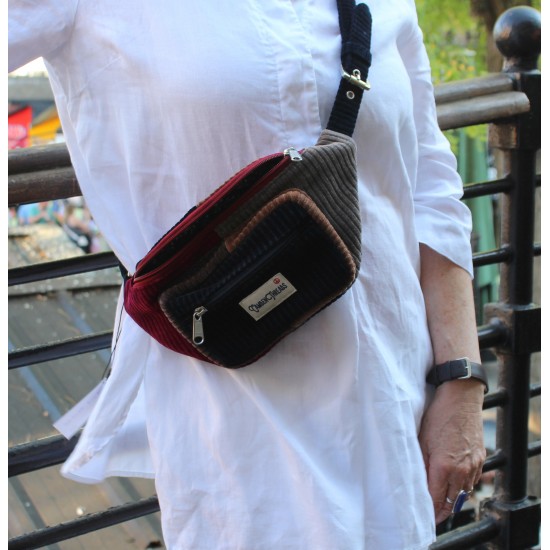 Bum Bag fanny pack corduroy patchwork